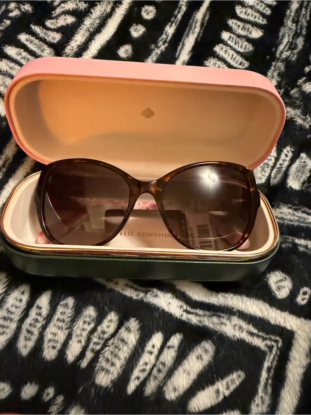 kate spade Havana Pink Butterfly Sunglasses